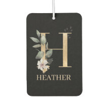 H Monogram Floral Personalised