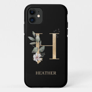 H Monogram Floral Personalised iPhone 11 Case