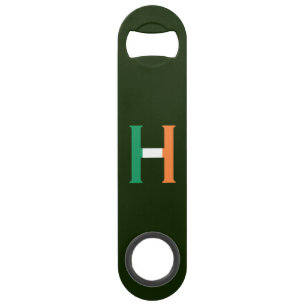 H Monogram overlaid on Irish Flag bocnt