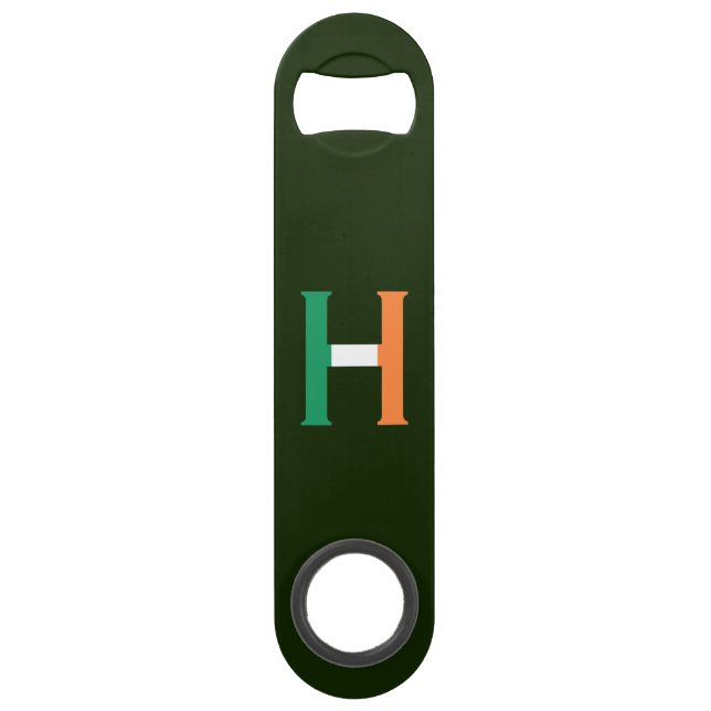 H Monogram overlaid on Irish Flag bocnt (Front)