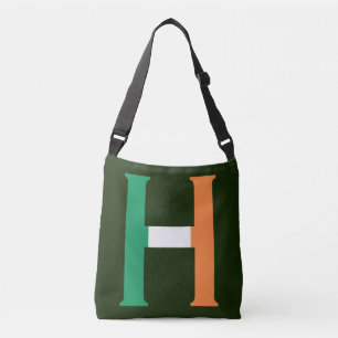 H Monogram overlaid on Irish Flag cbbt Crossbody Bag