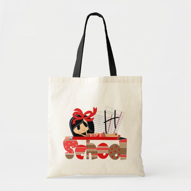 H Monogram School Budget Tote Bag (Front)