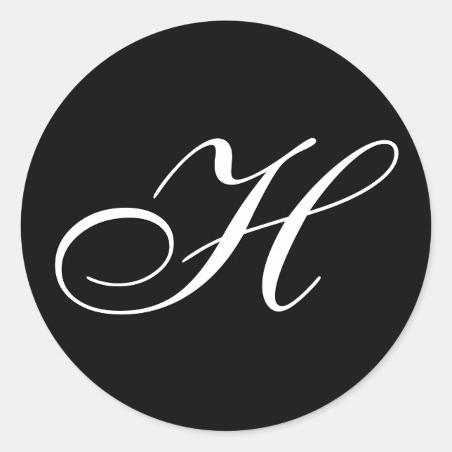 H Monogram Stickers (Front)