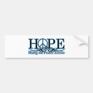H.O.P.E - Hang On Peace Exists Bumper Sticker