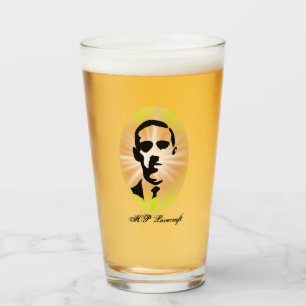 H. P. Lovecraft Cameo Pint Glass