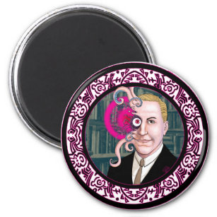 H.P. Lovecraft Chtulhu Tentacle Face Magnet