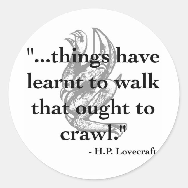 H.P. Lovecraft Quote Stickers (Front)