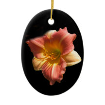 H. Prairie Blossom Daylily Ceramic Ornament