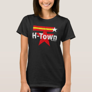 H-Town Houston Texas The Big H Retro Sunset 1 T-Shirt
