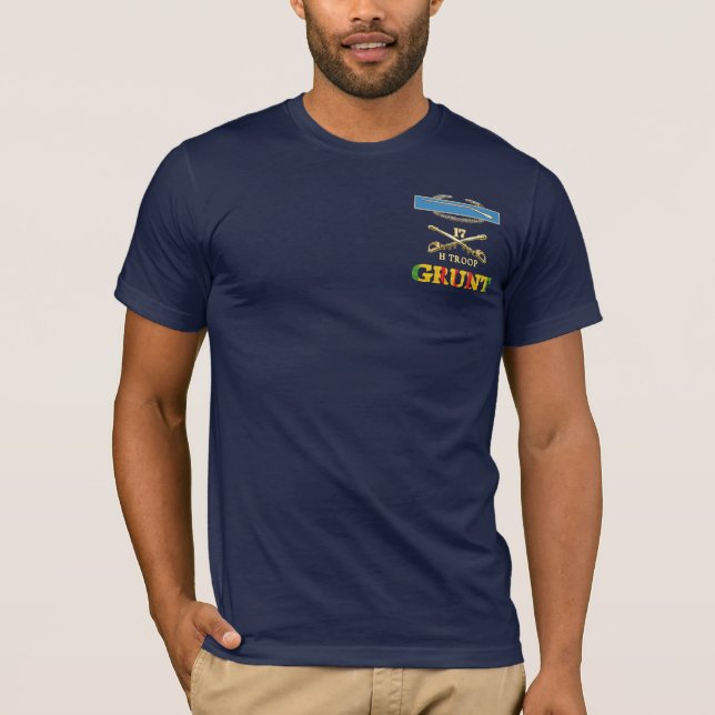 H Troop, 17th Cavalry M113 CIB Grunt Shirt (Front)