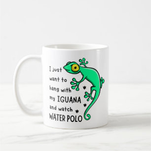 H with my iguana and watch water polo coffee mug