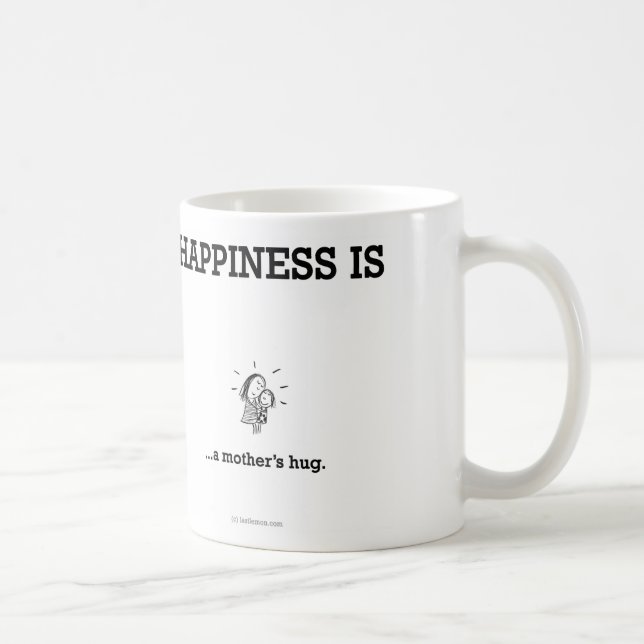 HA820 Happiness is a Mother's Hug Coffee Mug (Right)