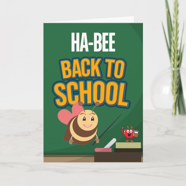 HA-BEE BACK TO SCHOOL Card (Front)