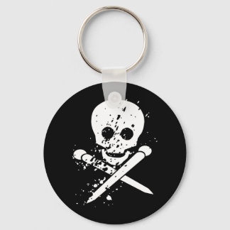 HA Black Skull Keychain