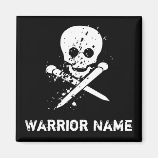 HA Custom Black Skull Magnet