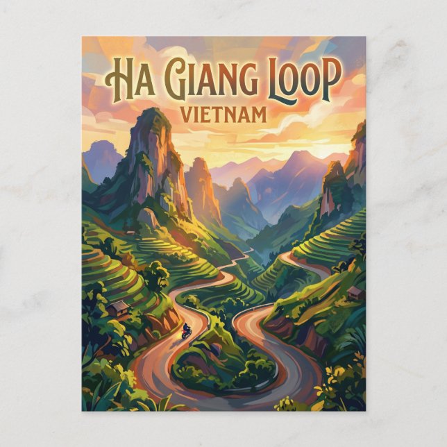 Ha Giang Loop Vietnam Postcard (Front)