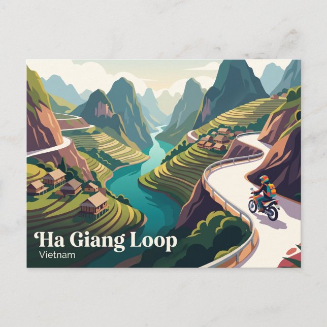 Ha Giang Loop Vietnam Postcard (Front)