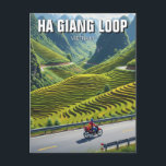 Ha Giang Loop Vietnam Travel Postcard<br><div class="desc">The Hà Giang Loop is a breathtaking motorbike route in northern Vietnam, renowned for its dramatic scenery, ethnic diversity, and sense of adventure. Winding through the rugged mountains of Hà Giang province near the border with China, the loop typically spans 300-400 kilometres and takes around three to five days to...</div>