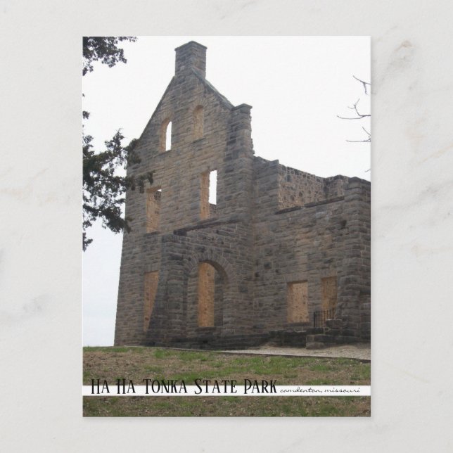 Ha Ha Tonka Castle Ruins Missouri Travel Postcard (Front)