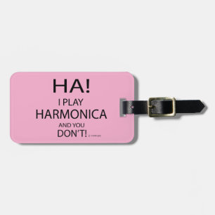 Ha Harmonica Luggage Tag