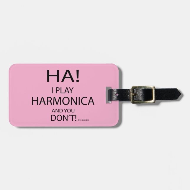 Ha Harmonica Luggage Tag (Front Horizontal)