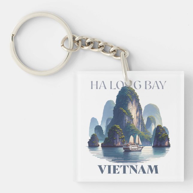 Ha Long Bay Vietnam Key Ring (Front)