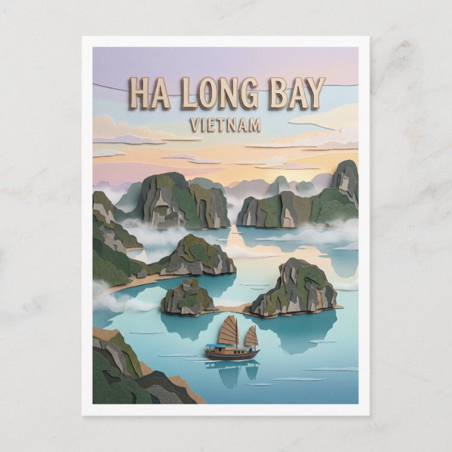 Ha Long Bay Vietnam Postcard (Front)