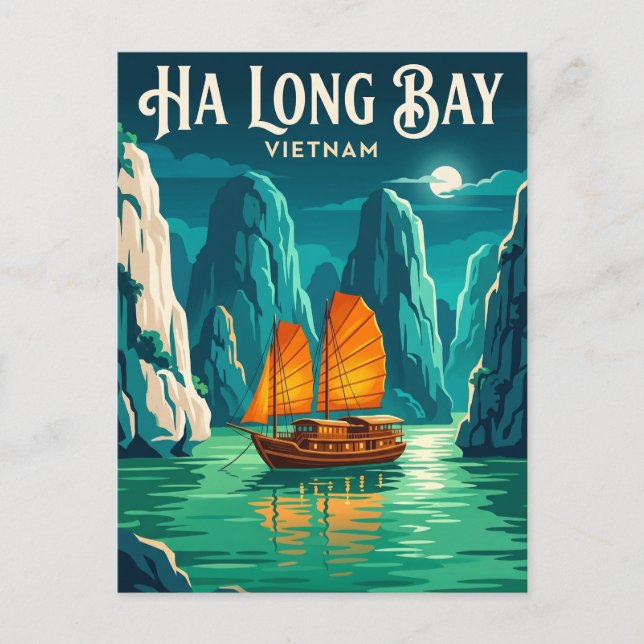 Ha Long Bay Vietnam Postcard (Front)