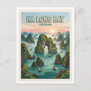 Ha Long Bay Vietnam Postcard