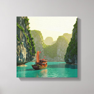 Ha Long Bay Vietnam Travel Canvas Print