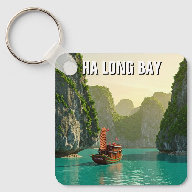 Ha Long Bay Vietnam Travel Key Ring (Front)