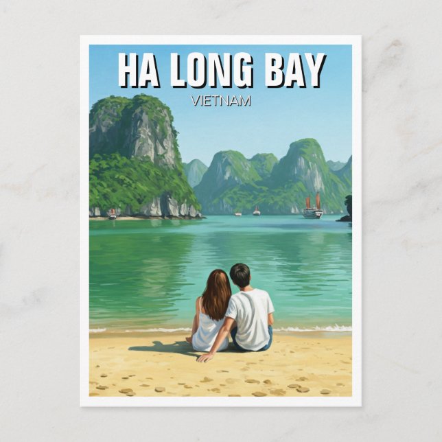 Ha Long Bay Vietnam Travel Postcard (Front)
