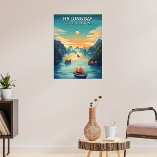 Ha Long Bay – Vintage Travel Poster of Vietnam’s M