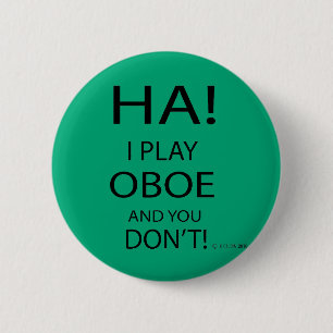 Ha Oboe 6 Cm Round Badge