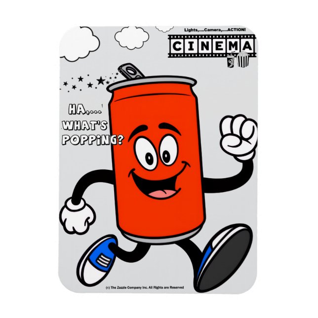 Ha....What's Popping? Soda Can Buddy Magnet (Vertical)