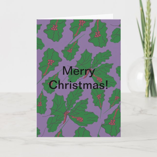 Haapy Holly Days Card (Front)