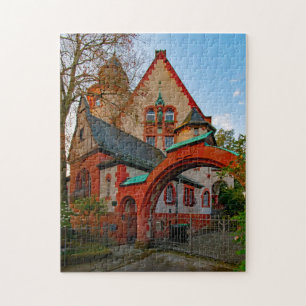 Haardt Corner House Darmstadt Hesse Germany. Jigsaw Puzzle