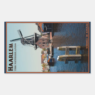 Haarlem - Adriaan Windmill Rectangular Sticker