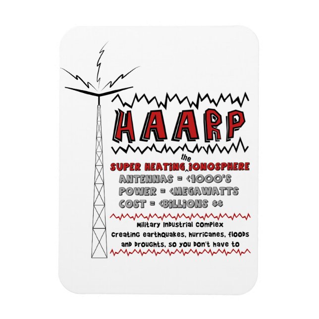 HAARP super heating the ionosphere Magnet (Vertical)