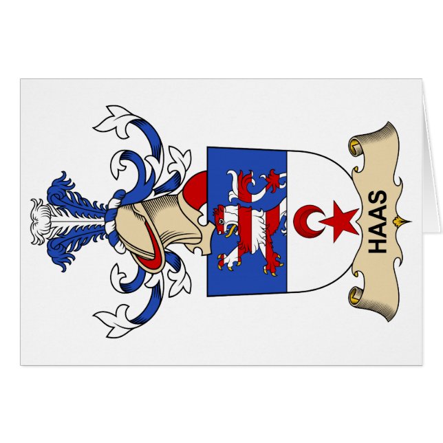 Haas Family Crest (Front Horizontal)