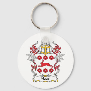 Haas Family Crest Key Ring