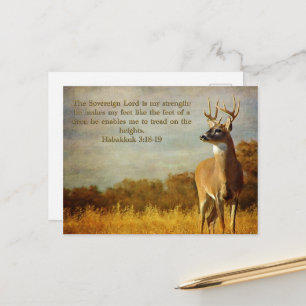 Habakkuk 3:18 Inspirational Postcard
