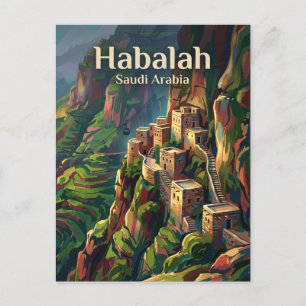 Habalah Village Saudi Arabia Postcard