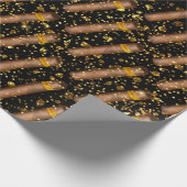 Habana Cigar Luxury Vip Cuban Gold Wrapping Paper (Corner)