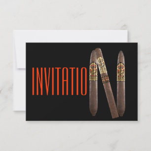 Habana Cigars Luxury Chic Invitation