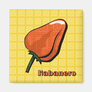 Habanero Chilli Pepper Magnet