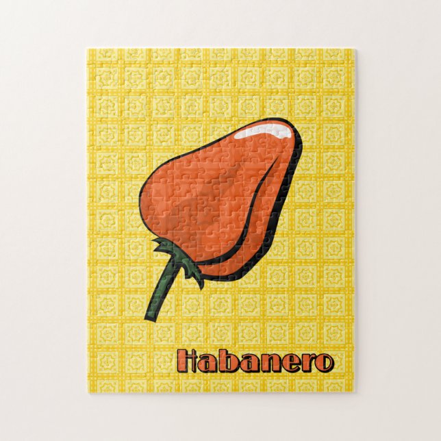 Habanero Chilli Pepper Puzzle (Vertical)