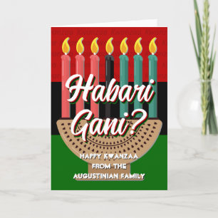 HABARI GANI Personalised Kwanzaa Holiday Card