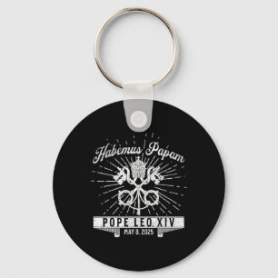 Habemus Papam Catholic Church New Pope Leo Xiv  Key Ring