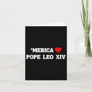 Habemus Papam Election 2025 America Love Heart Pop Card